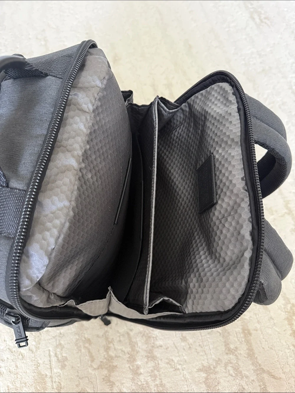 TUMI Bravo Deluxe Backpack Black Ballistic Nylon Leather Laptop Travel Bag 17”